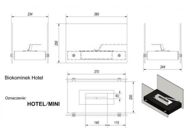 Биокамин HOTEL MINI