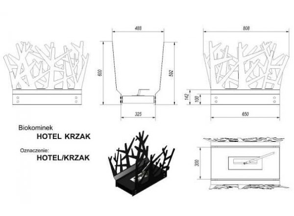 Биокамин HOTEL КУСТ