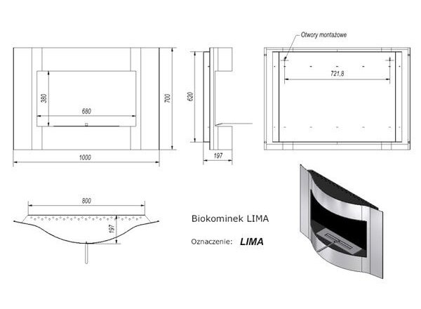 Биокамин LIMA