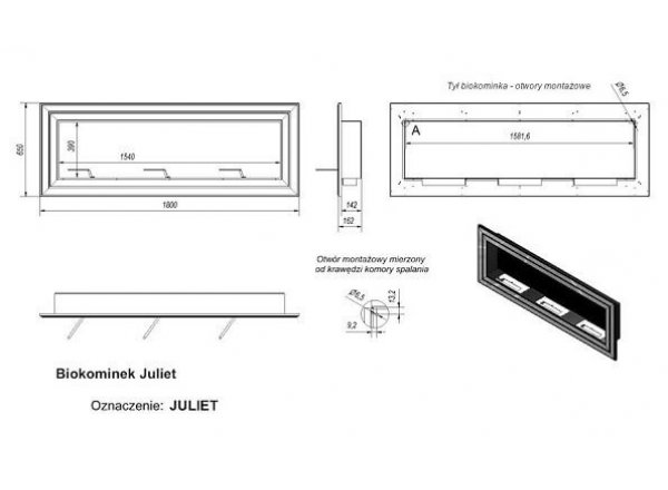 Биокамин JULIET 3